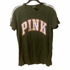 Victoria’s Secret PINK Campus Tee Size Small Green